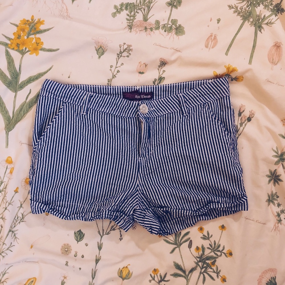 Lightweight Striped Shorts